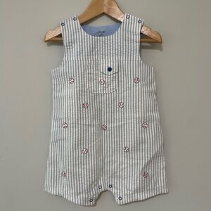 Little Me Baseball Romper
